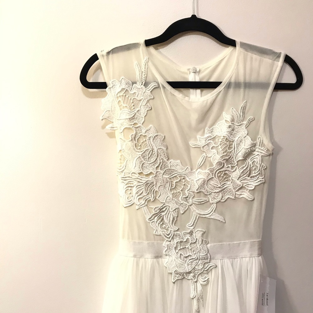 White Tulle Dress Small with original tags